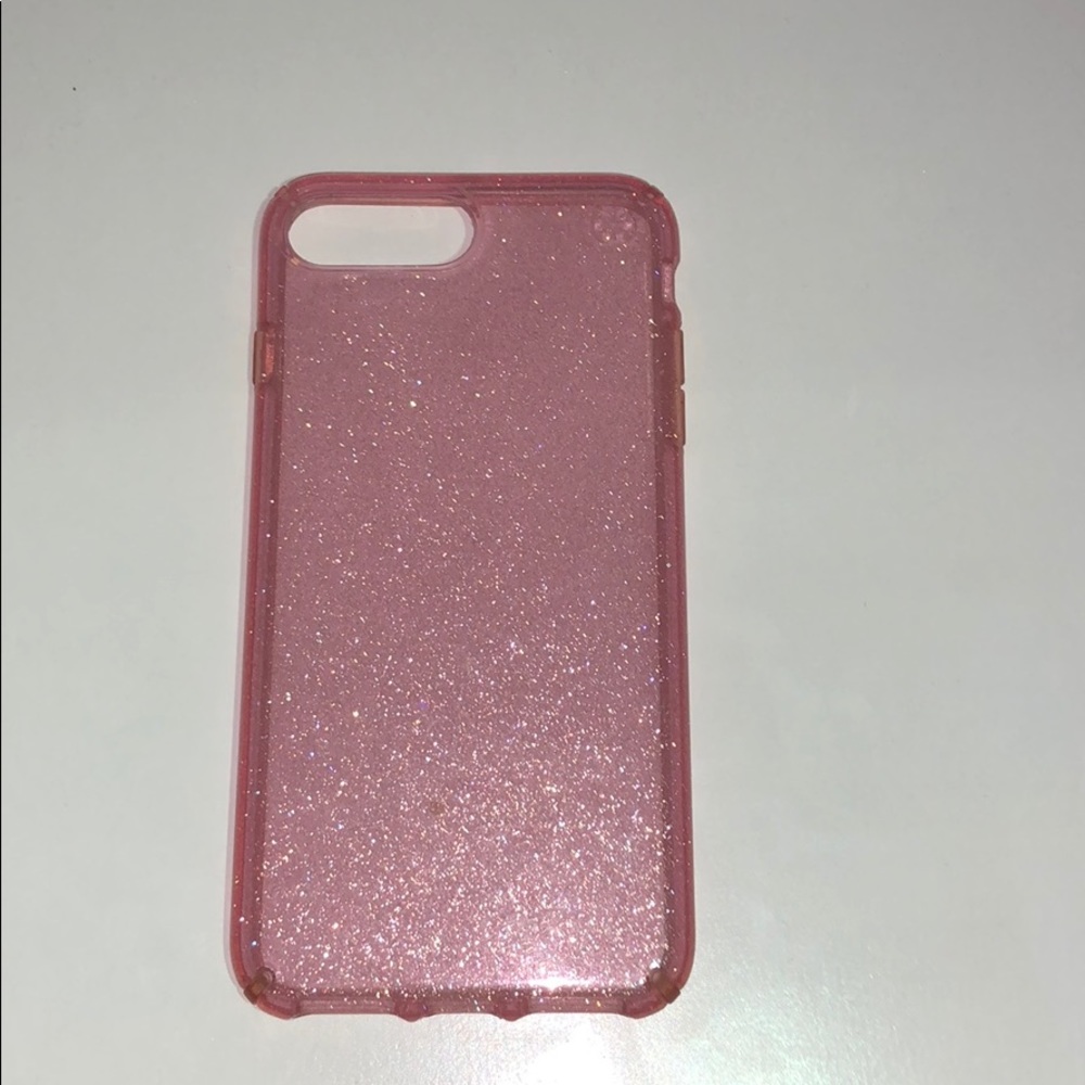iPhone 8 Plus Pink Glitter Speck